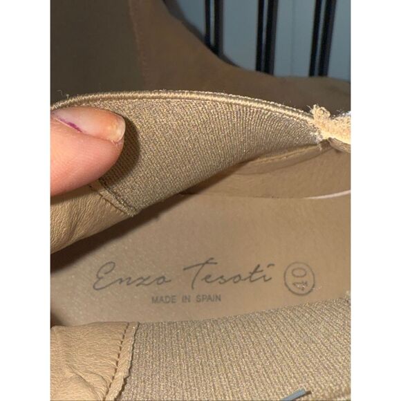 Enzo Tesoti Excellent Condition tan suede Chelsea boots size 40 - Picture 4 of 11